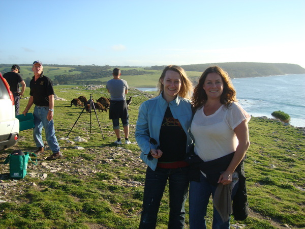 On location with the team in Kangaroo Island : Behind the scenes : Fiona Watson Production