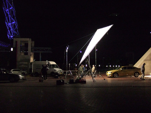 Toyota shoot : Behind the scenes : fiona watson production