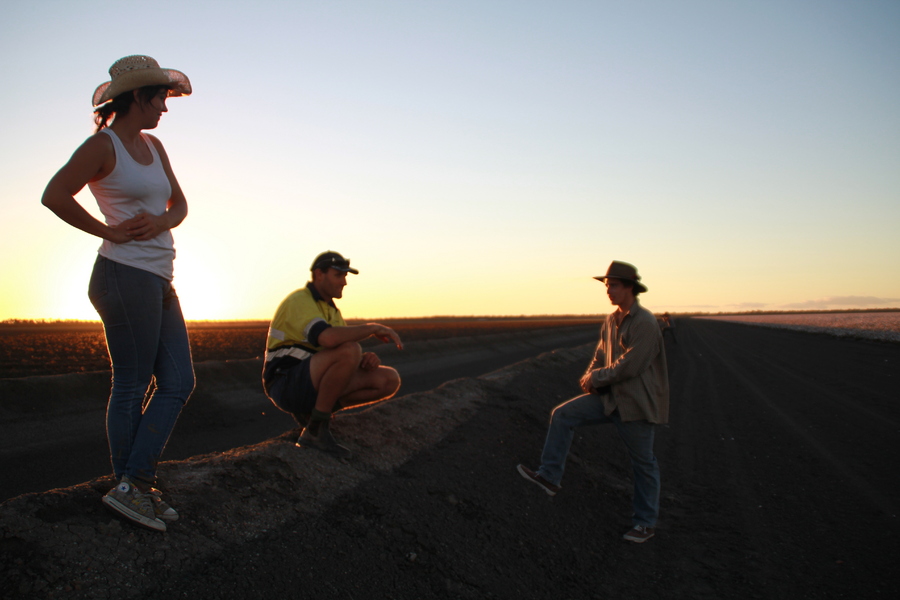 Crew meeting the locals : Behind the scenes : Fiona Watson Production